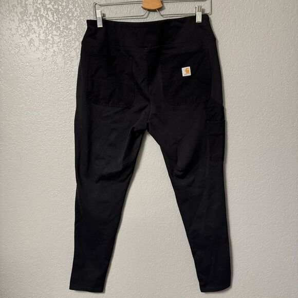 Carhartt force Women's Large (12-14) Black Pull On Utility Fitted Pants - Picture 3 of 6